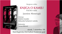 Razgovor o delu: „KNJIGA O KAMIJU: POETIKA MERE“ Jasmine Ahmetagić
