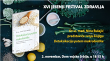 Predstavljanje knjige „Detoksikacija putem makrobiotike“ na Beogradskom festivalu zdravlja 