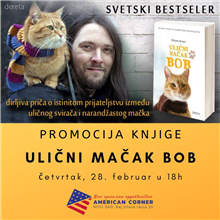 Promocija bestselera „Ulični mačak Bob“ u Novom Sadu