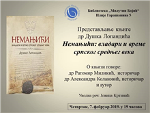 Predstavljanje knjige „Nemanjići: vladari i vreme srpskog srednjeg veka” u Biblioteci „Milutin Bojić“ 